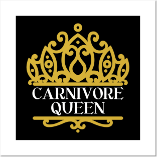 CARNIVORE QUEEN CUTE CROWN TIARA DESIGN GIRLS WOMEN GIFT Posters and Art